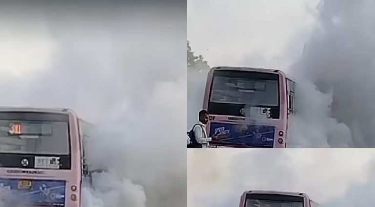 जैसलमेर के बाद अब जयपुर में बस में अचानक लगी आग, मौजूद थे कई यात्री, मच गई अफरा-तफरी