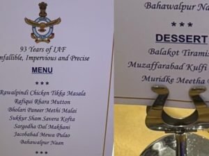 भारतीय वायुसेना दिवस का डिनर पार्टी मेन्यू सोशल मीडिया पर छाया, पाकिस्तान को लग जाएगी मिर्ची