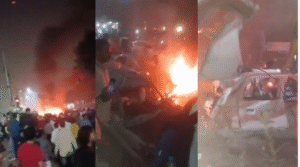 लाल किला मेट्रो के पास कार में जोरदार धमाका, कई गाड़ियाँ जलीं