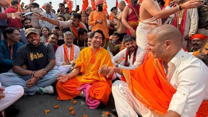 बाबा बागेश्वर की सनातन हिंदू एकता पदयात्रा फरीदाबाद पहुंची, शिखर धवन और मनोहर लाल खट्टर ने किया स्वागत