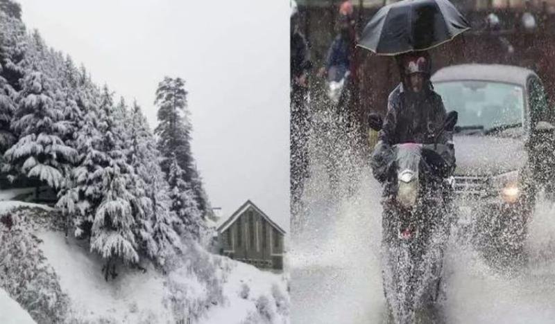 उत्तर भारत में सर्द हवाओं के साथ हिमालय में बर्फबारी का सिलसिला जारी