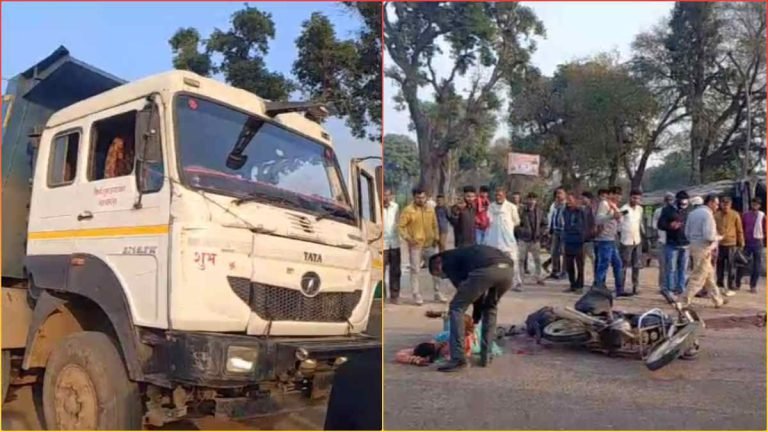 MP में दर्दनाक सड़क हादसा, ट्रक ने बाइक को मारी टक्कर, 2 लोगों की मौके पर ही मौत