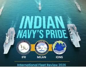 द्रौपदी मुर्मु करेंगी IFR 2026 में विशाल नौसैनिक बेड़े का रिव्यू